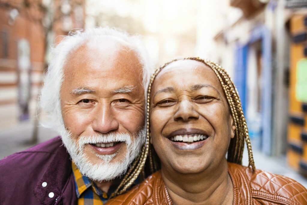 smiling couple